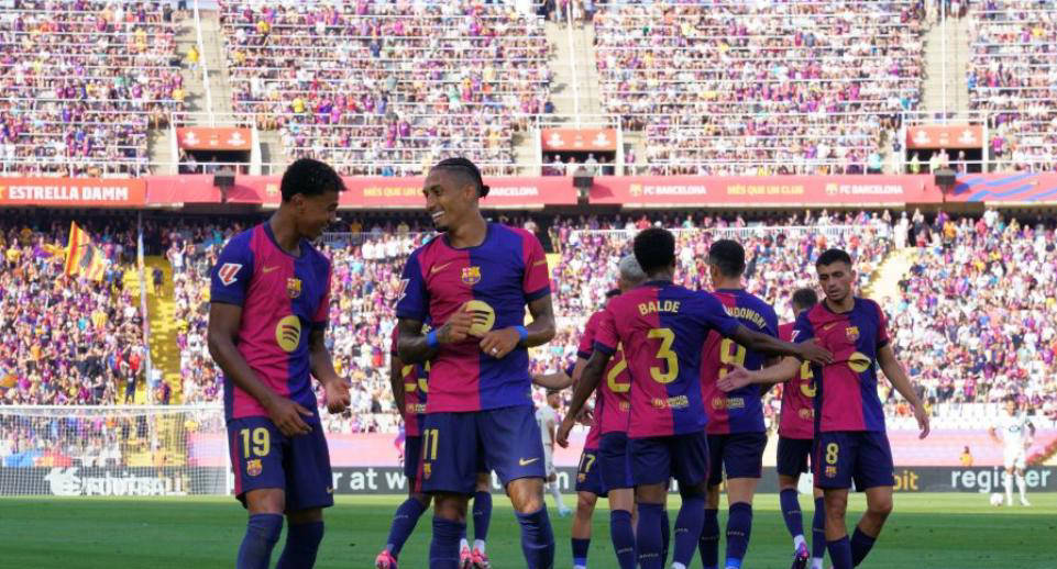 巴萨豪取3-2大胜国际米兰，领跑三线狂飙，誓夺欧冠巅峰三冠梦想